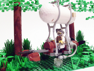 Illustration for article titled Steampunk LEGO Steam Speeder Spurs Swooning Sensations